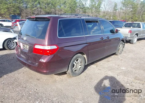 2007 Honda Odyssey Ex-L z USA, uszkodzony, nr VIN 5FNRL38687B462438